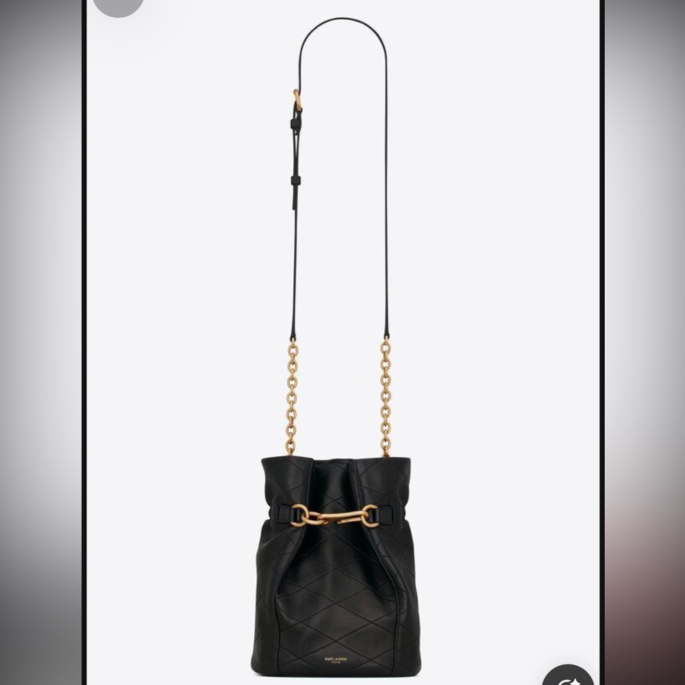 Authentic Saint Laurent Le Maillon Hook Bucket Bag- pre-owned - Picture 13 of 14